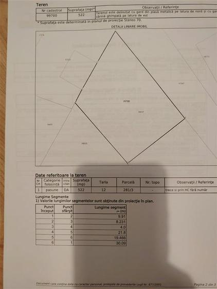 Teren Construcții intravilan de 500 mp, în Miroslava