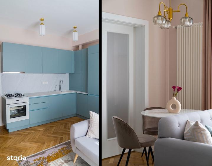 Apartament cu 2 camere semidecomandat, mobilat în Universitate