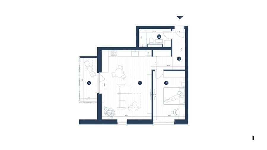 Apartament cu 2 camere decomandat, mobilat în Confecții