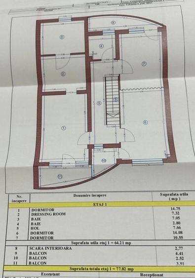 Casă individuală cu 7 camere cu Canalizare în Central