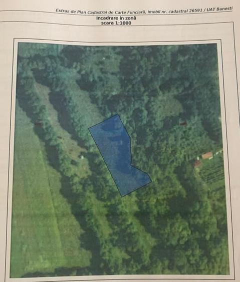 Teren Construcții intravilan de 1773 mp, în Urleta