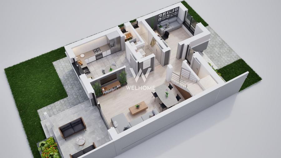 Duplex cu 5 camere cu Canalizare în Șura Mică