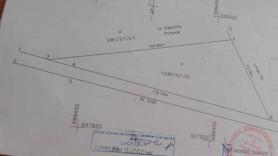 Teren de 5000 mp, în Valea Ursului