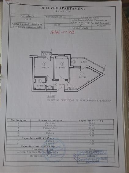 Apartament cu 2 camere decomandat în Central