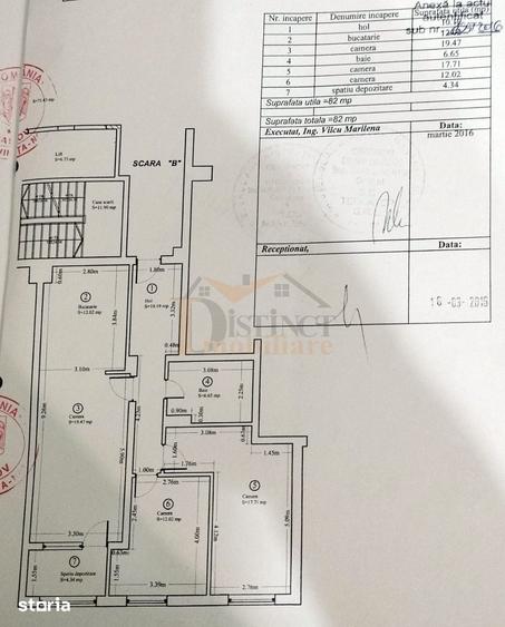 Apartament cu 3 camere decomandat în Tractorul