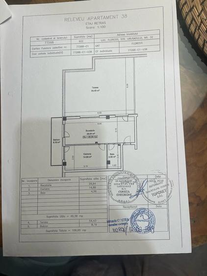 Apartament cu 2 camere decomandat în Florești