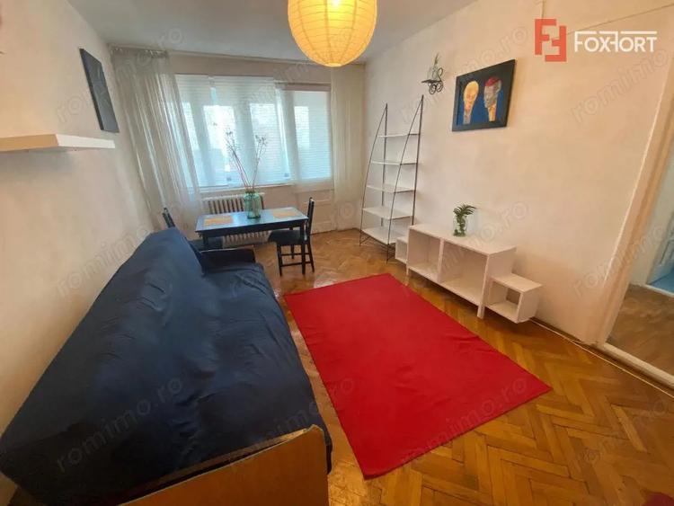 Apartament cu 2 camere semidecomandat, mobilat în Cetății