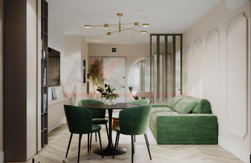 Apartament cu 2 camere decomandat, mobilat în Capitol
