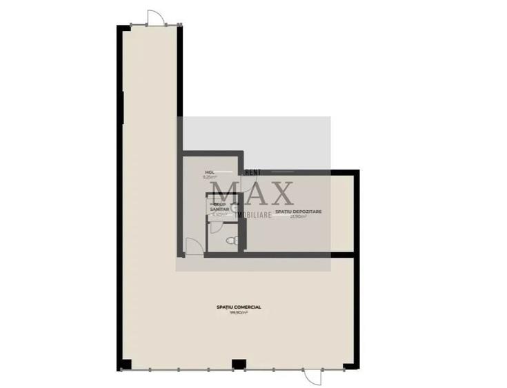 Spațiu comercial, de 153.44999694824 mp, în Mărăști
