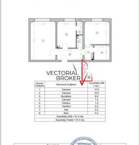 Apartament cu 2 camere decomandat, mobilat în Basarabia