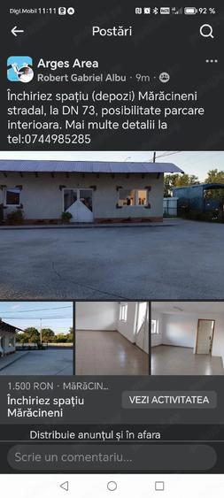 Spațiu comercial, de 50 mp, în Mărăcineni