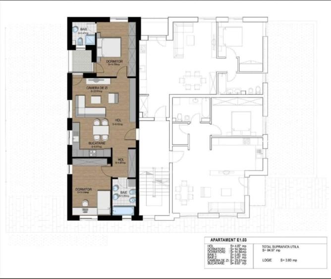 Apartament cu 3 camere decomandat în Dosu Bricii