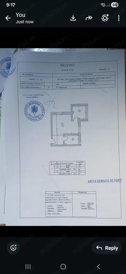 Garsonieră decomandată în Central