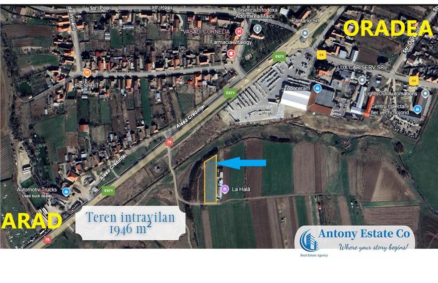 Teren Construcții intravilan de 1946 mp, în Nojorid