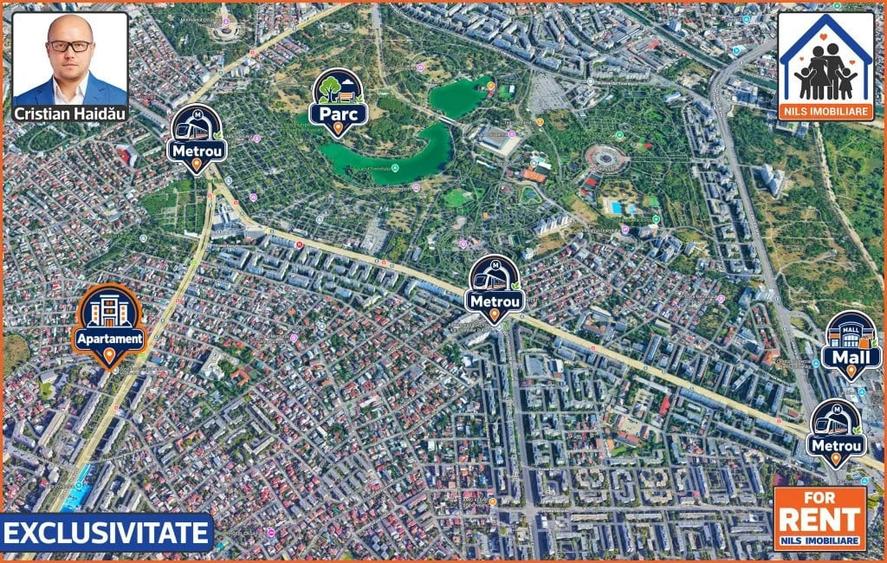 Apartament cu 2 camere semidecomandat în Eroii Revoluției