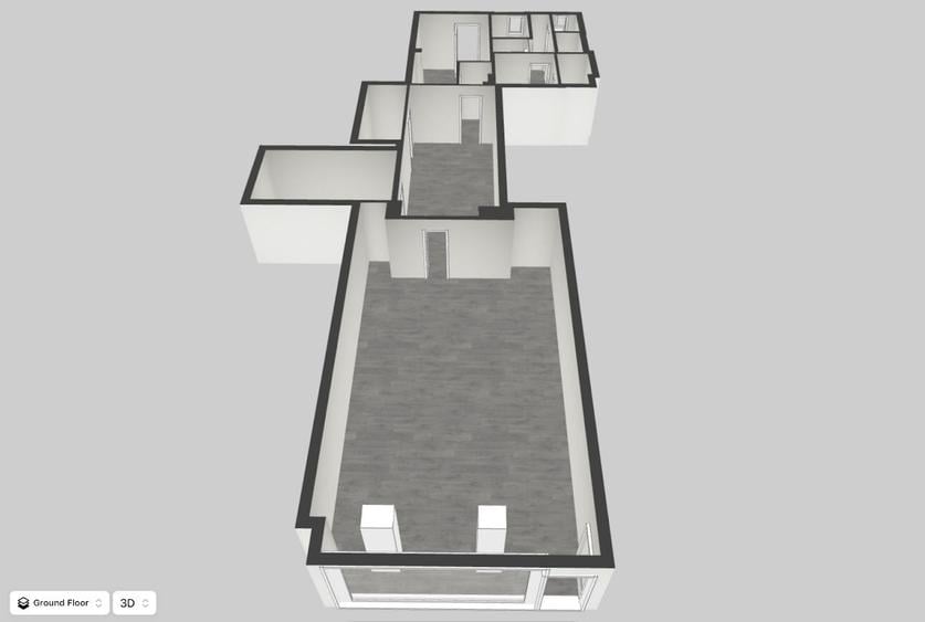 Spațiu comercial, de 121.5 mp, în Mihai Bravu