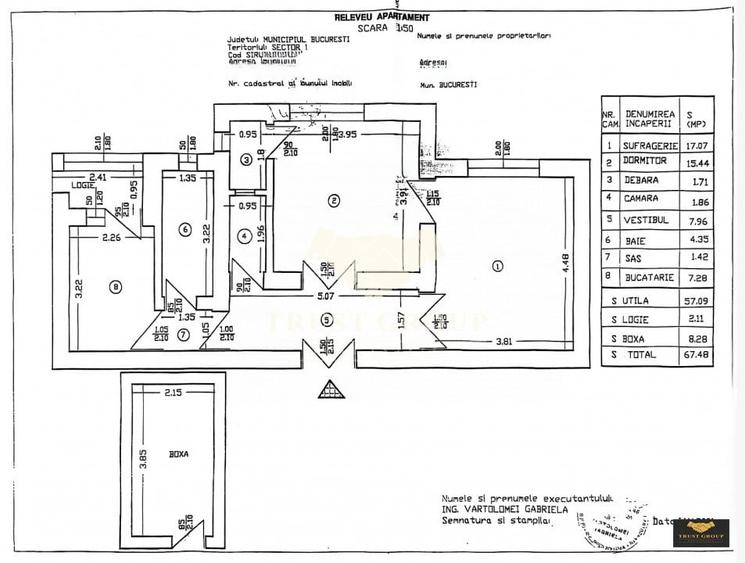 Apartament cu 2 camere decomandat în 1 Mai