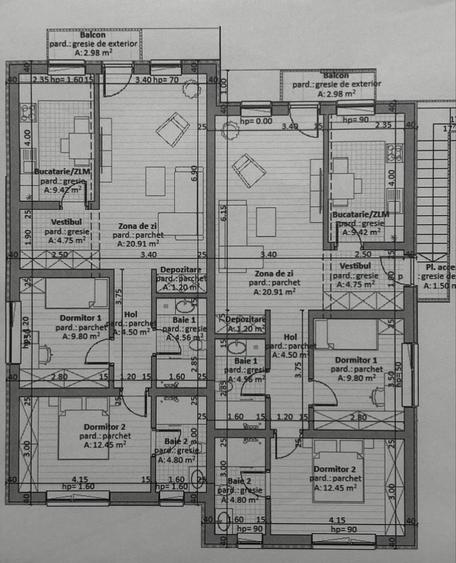 Apartament cu 4 camere decomandat în Nord