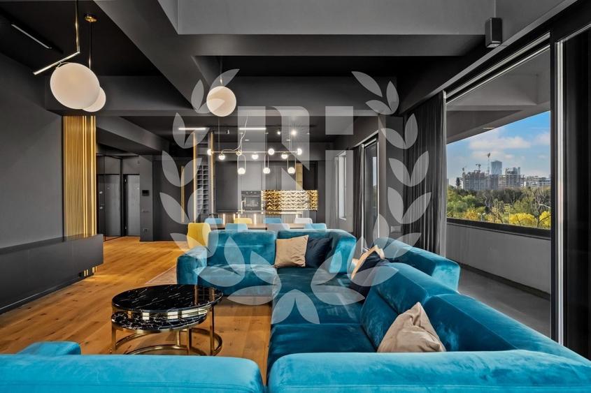 Penthouse cu 3 camere semidecomandat, mobilat în Pipera