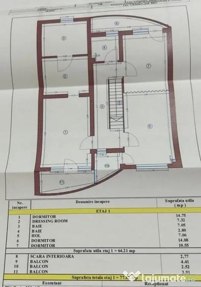 Casă cu 7 camere cu Teren 168 Mp în Nord