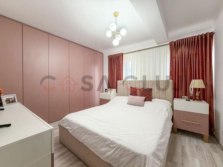 Apartament cu 4 camere decomandat, mobilat în Borhanci