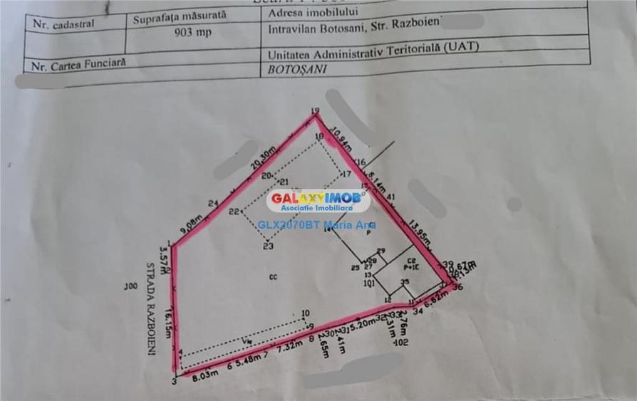 Teren de 903 mp, în Ultracentral