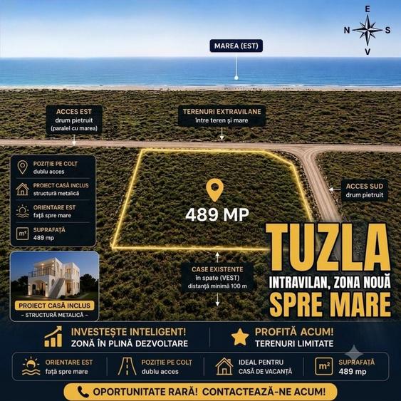 TEREN TUZLA | ZONA NOUA SPRE MARE | Proiect casa inclus - 8