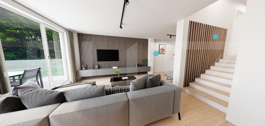 Apartament cu 3 camere semidecomandat în Apahida