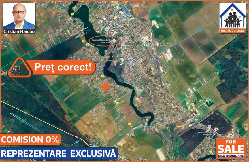 Teren intravilan de 3573 mp, în Est