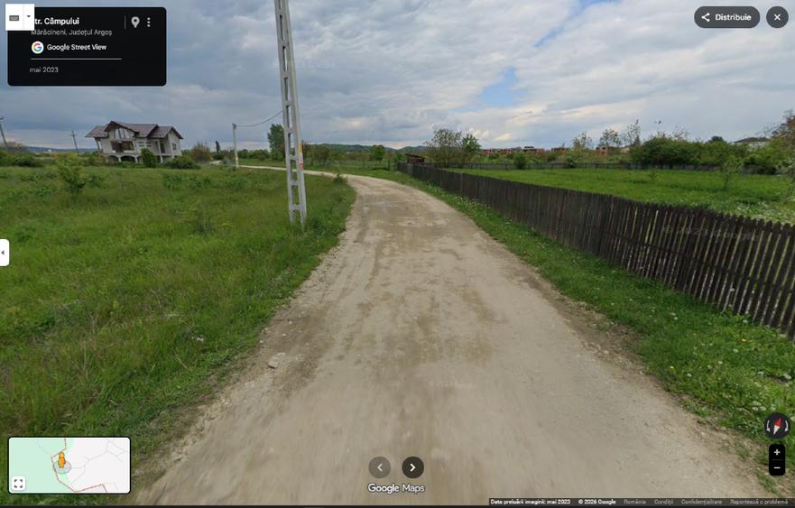 Teren Construcții intravilan de 800 mp, în Mărăcineni