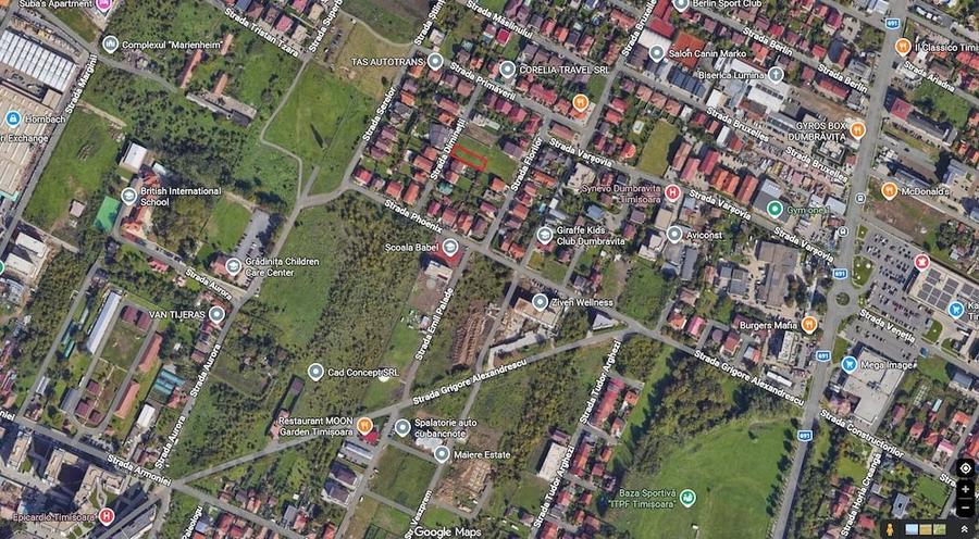 Teren de 674 mp, în Dumbrăvița