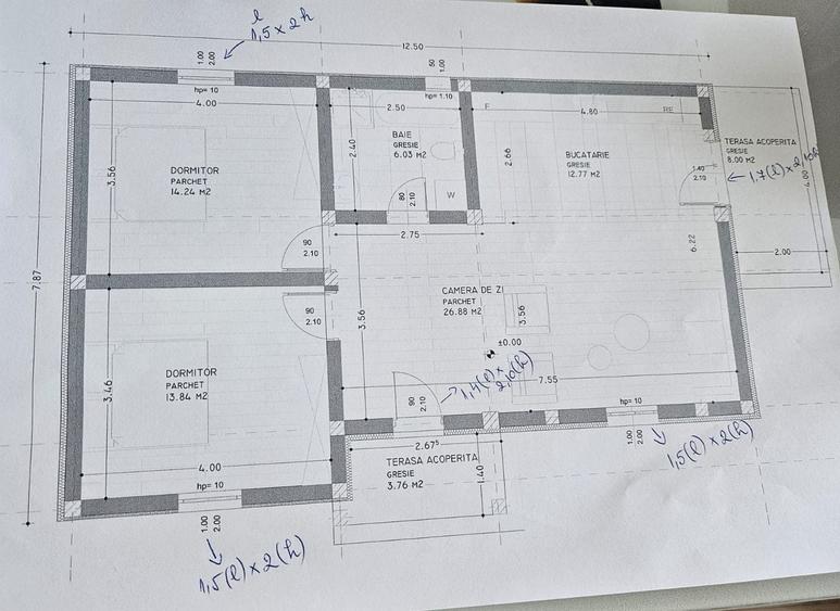 Casă individuală cu 3 camere cu Canalizare în Vișan