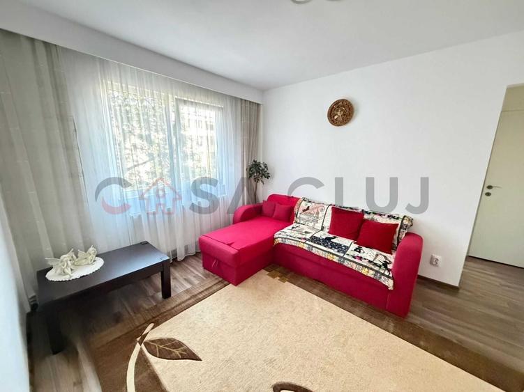 Apartament cu 3 camere semidecomandat, mobilat în Mănăștur