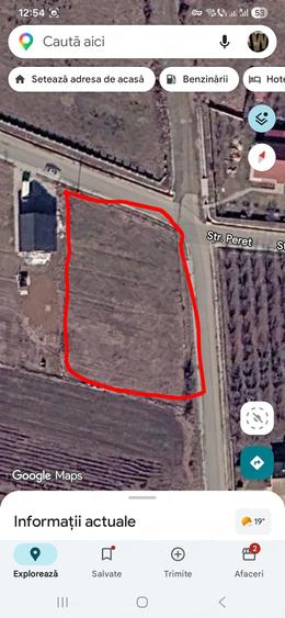 Teren de 2000 mp, în Exterior Vest