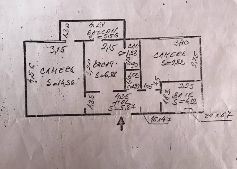 Apartament cu 2 camere decomandate, confort I, 47mp, etaj intermediar, finisat, zona Izlazului - 1