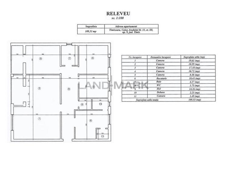 Apartament cu 4 camere decomandat în Aradului