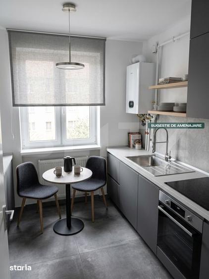 Apartament cu 2 camere semidecomandat în Central