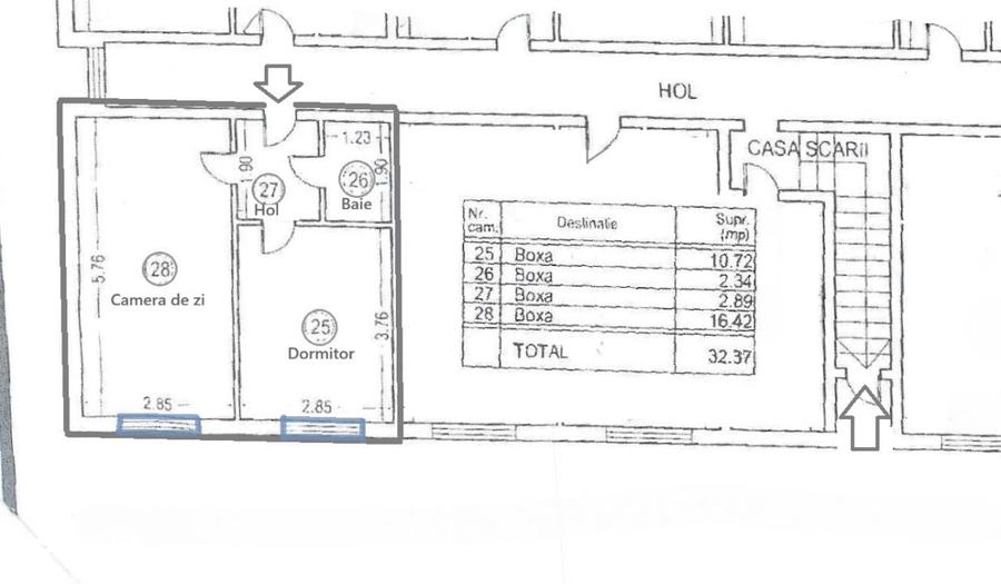 Apartament cu 2 camere decomandat în Regie