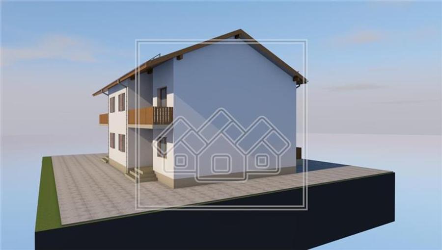 Duplex cu 4 camere cu Teren 250 Mp în Șelimbăr