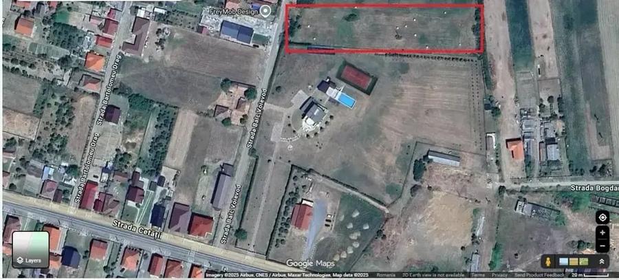 Teren de 5000 mp, în Ardud
