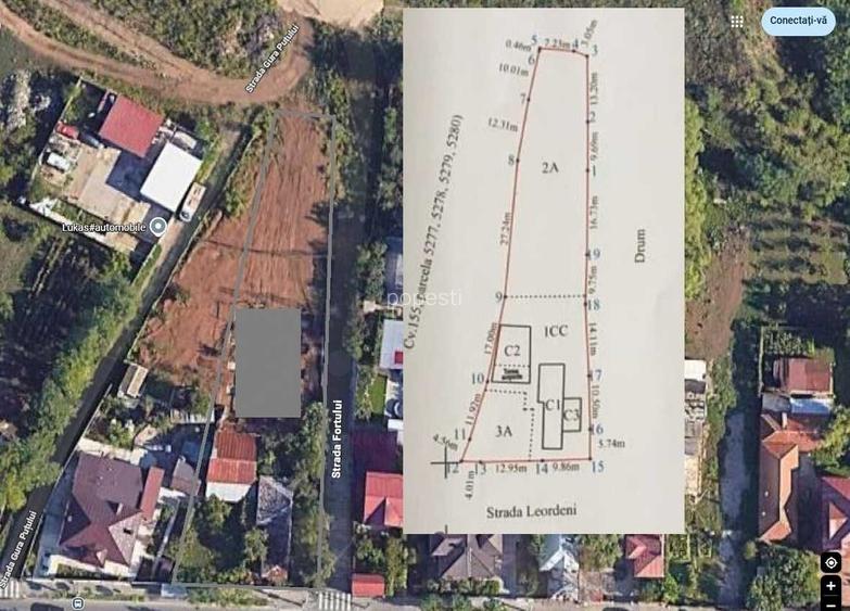 Vand teren si fundatie hala Popesti Leordeni