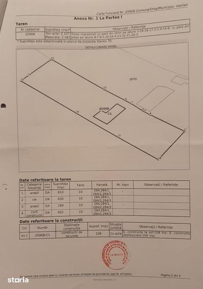 Casă cu 3 camere cu Teren 2250 Mp în Vasilați