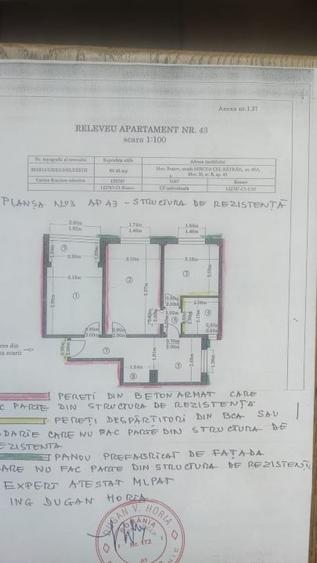 Apartament cu 3 camere decomandat, mobilat în Griviței