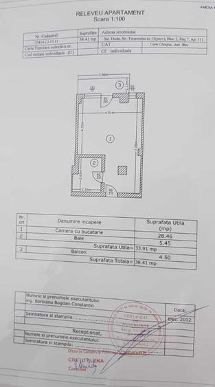 Garsonieră decomandată în Roșu