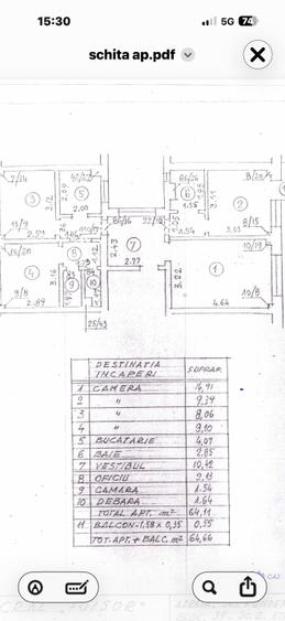 Apartament cu 4 camere decomandat în Pantelimon