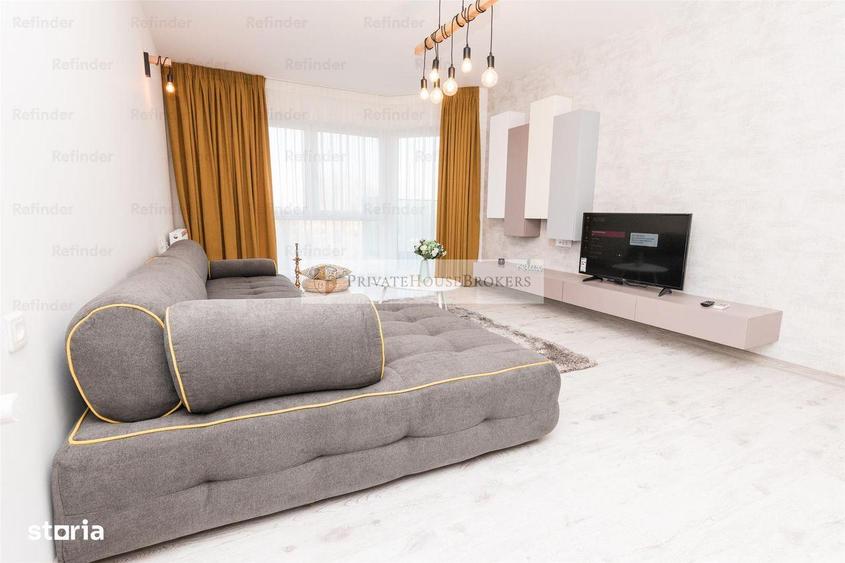 Apartament cu 2 camere semidecomandat, mobilat în Tei