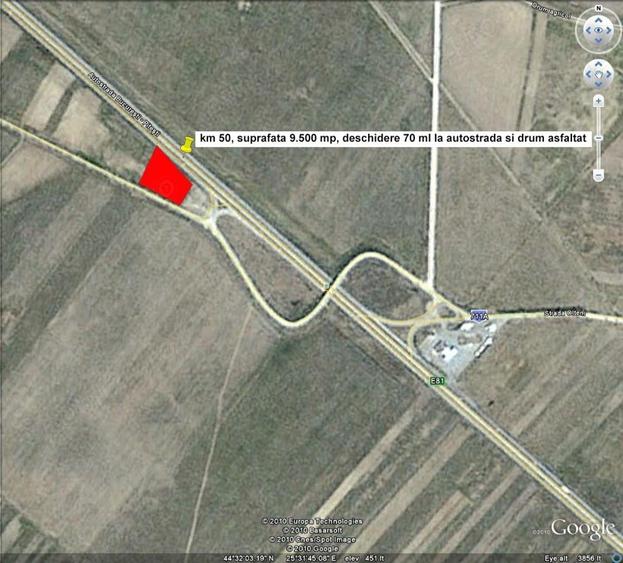 Teren de 9500 mp, în Corbii Mari