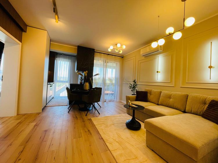 Apartament cu 2 camere semidecomandat, mobilat în Florești