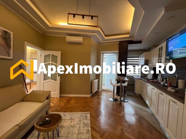 Apartament cu 2 camere decomandat, mobilat în Calea Victoriei