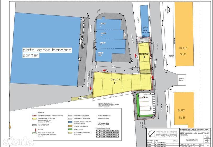Spațiu comercial, de 326 mp, în Central